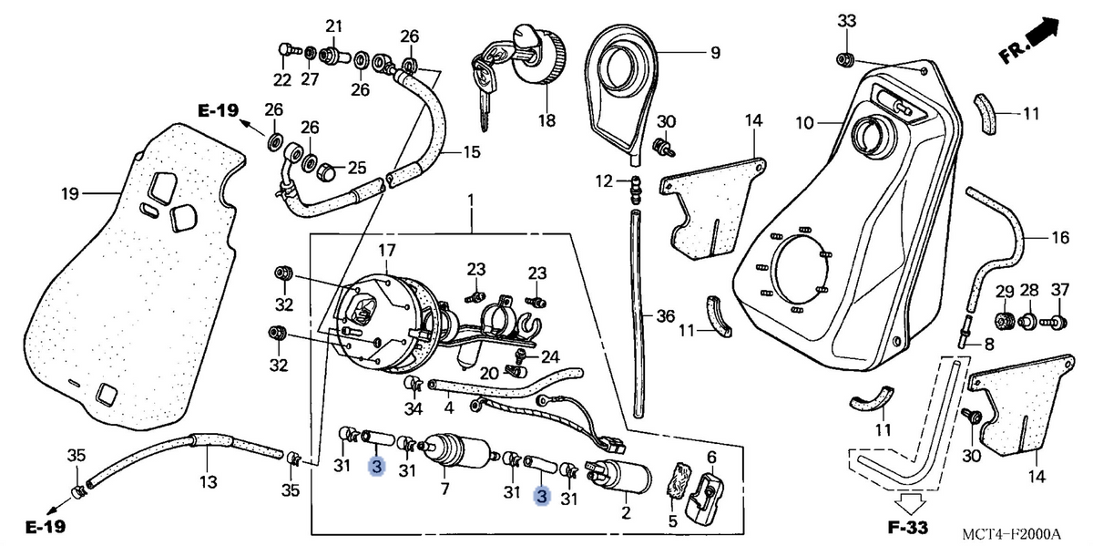 Honda OEM part 16711-MCT-000