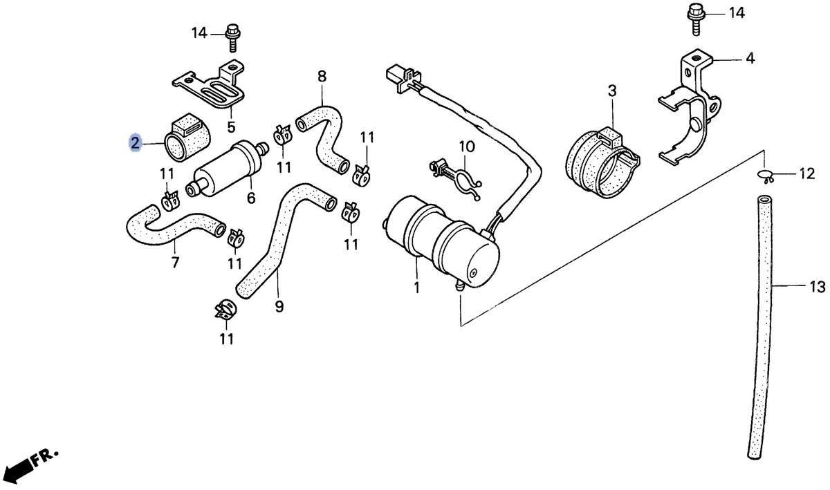 Honda OEM part 16711-MF2-000