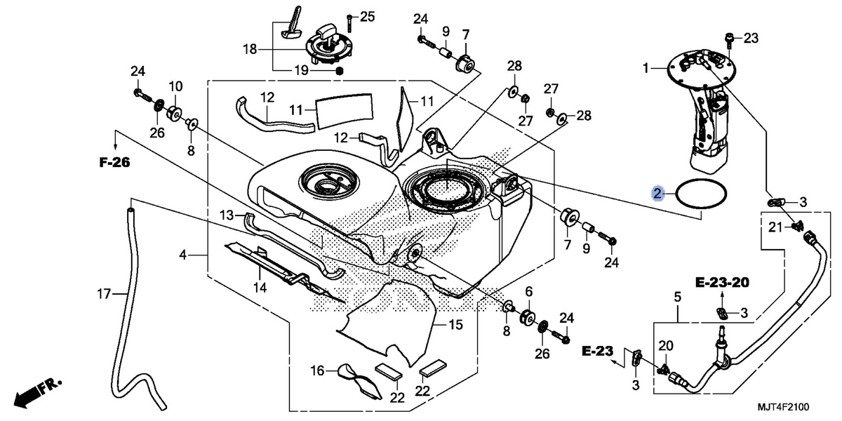 Honda OEM part 16712-MJT-E01