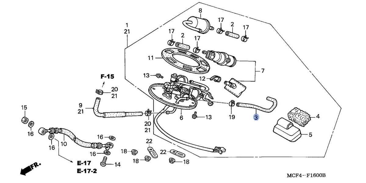 Honda OEM part 16713-MCF-000