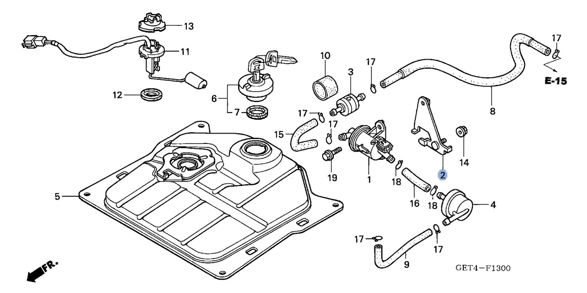 Honda OEM part 16715-GET-000