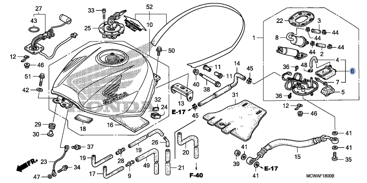 Honda OEM part 16716-MBG-010
