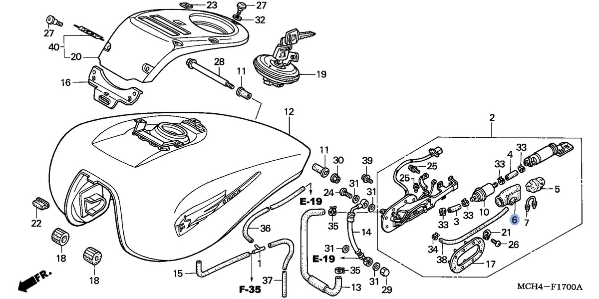 Honda OEM part 16716-MCH-010