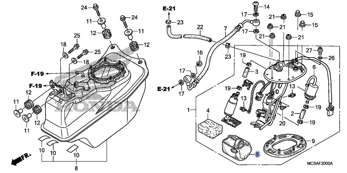 Honda OEM part 16716-MCS-G01