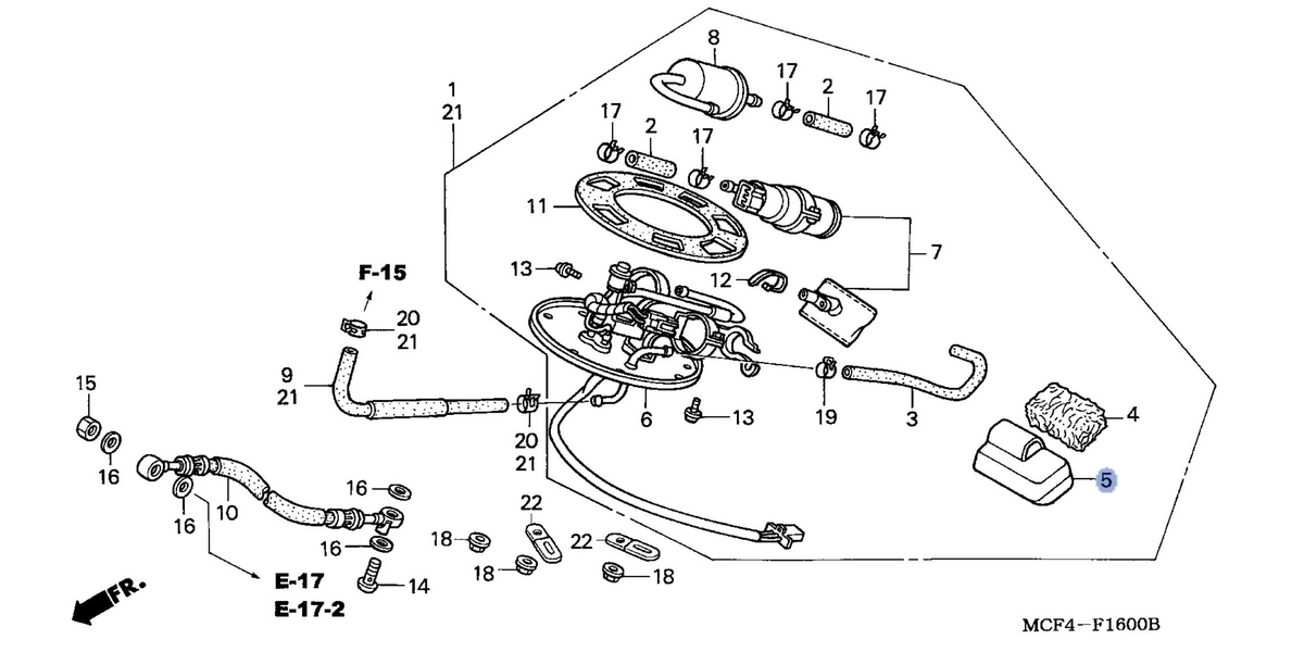Honda OEM part 16716-MCT-D60