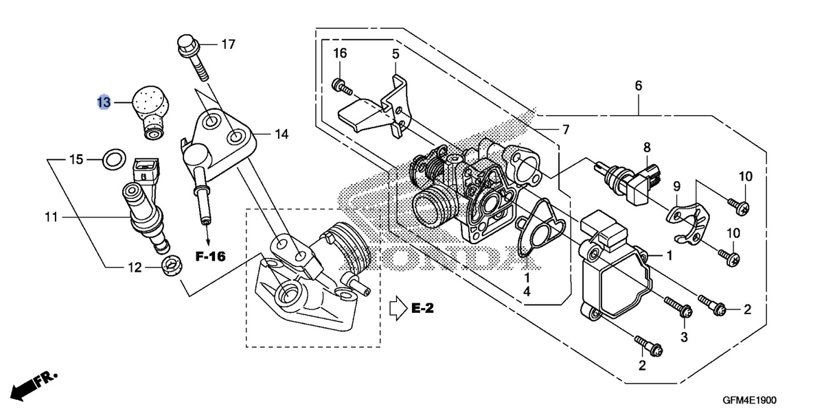 Honda OEM part 16718-GFM-900