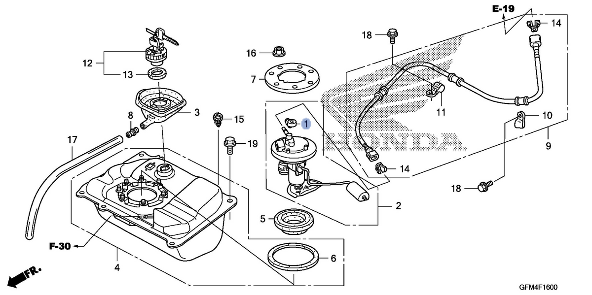 Honda OEM part 16719-GFM-970