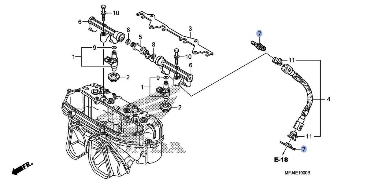Honda OEM part 16719-MFJ-D00