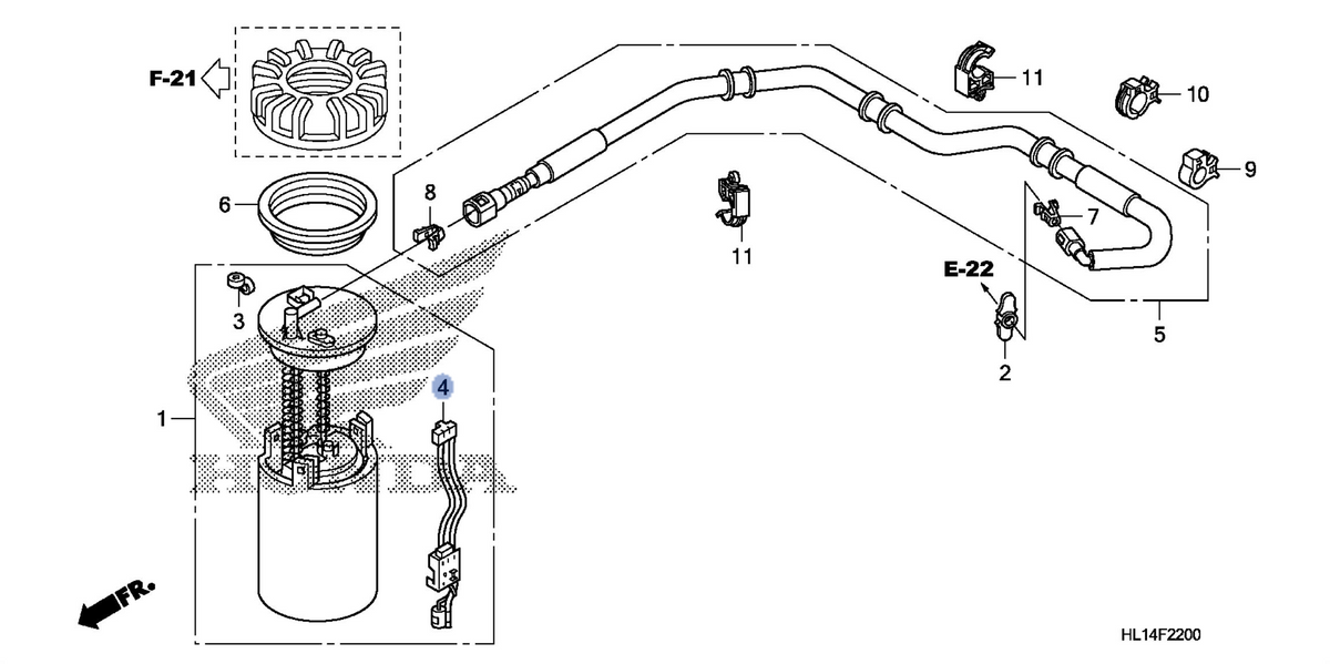 Honda OEM part 16720-HL1-A00