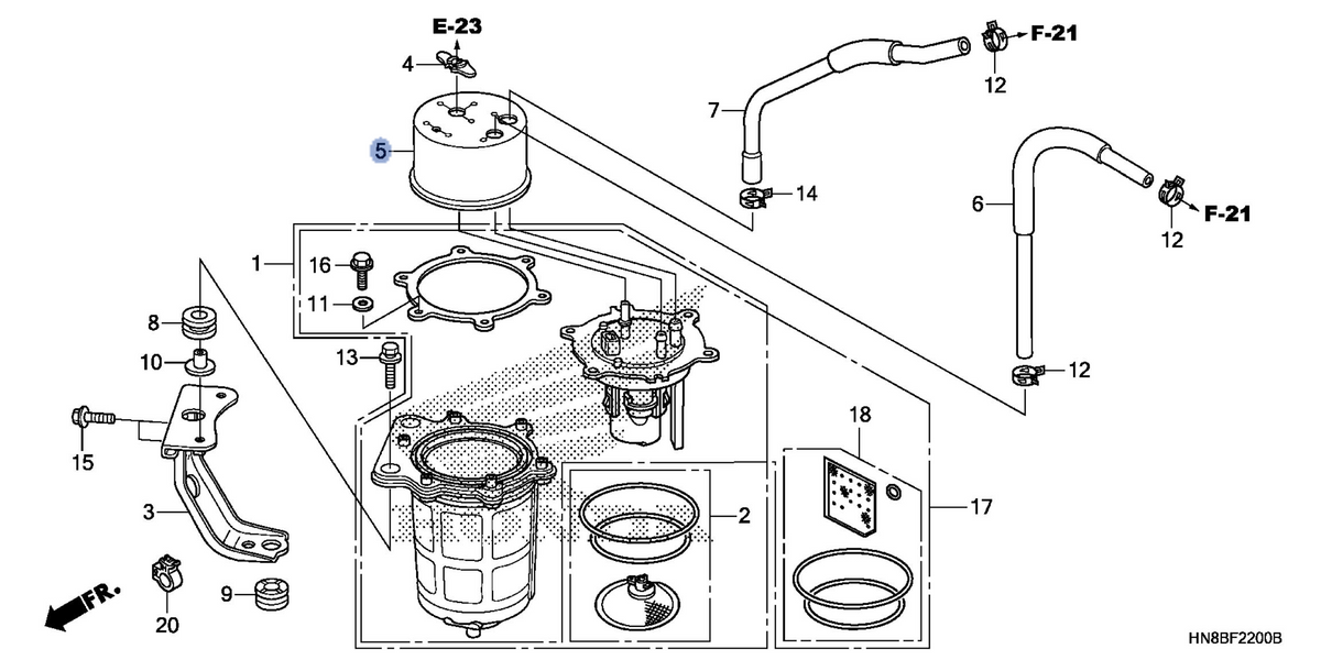 Honda OEM part 16720-HN8-A60