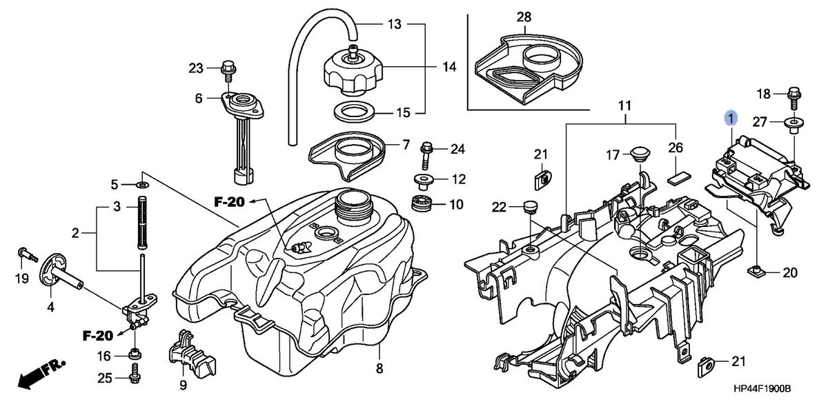 Honda OEM part 16721-HP5-600
