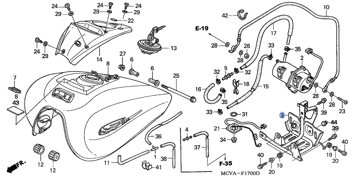 Honda OEM part 16730-MCV-R40