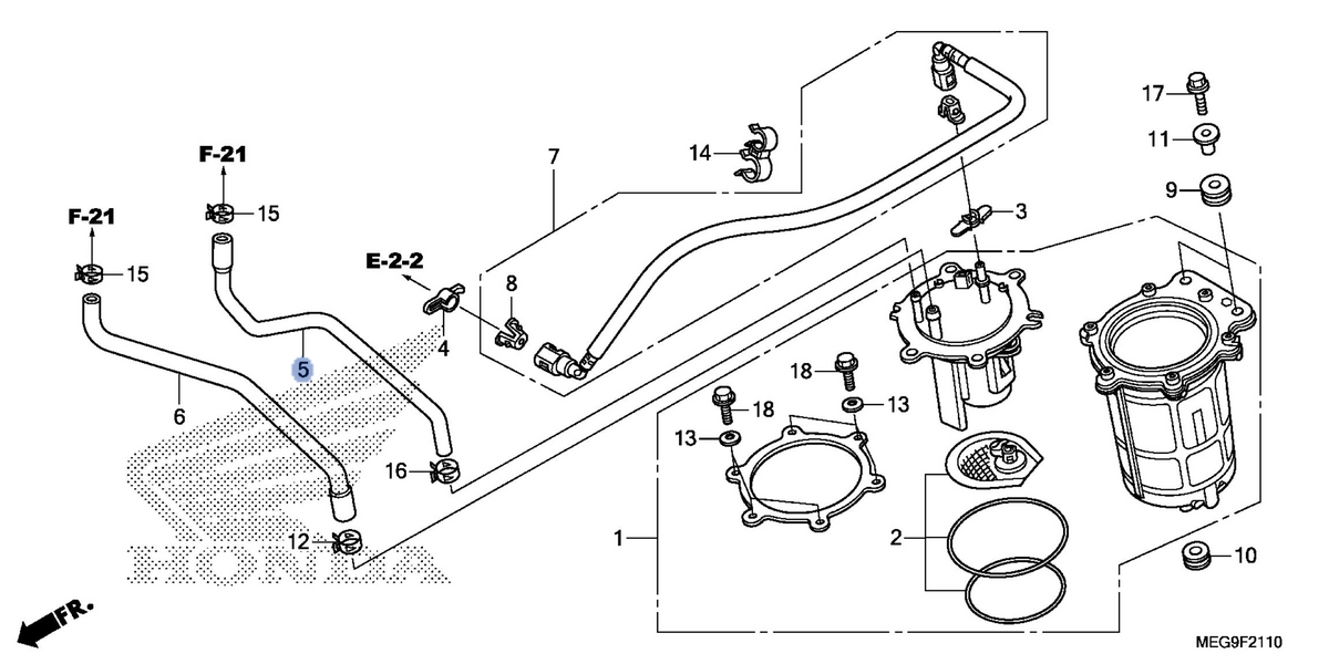 Honda OEM part 16730-MEG-A60
