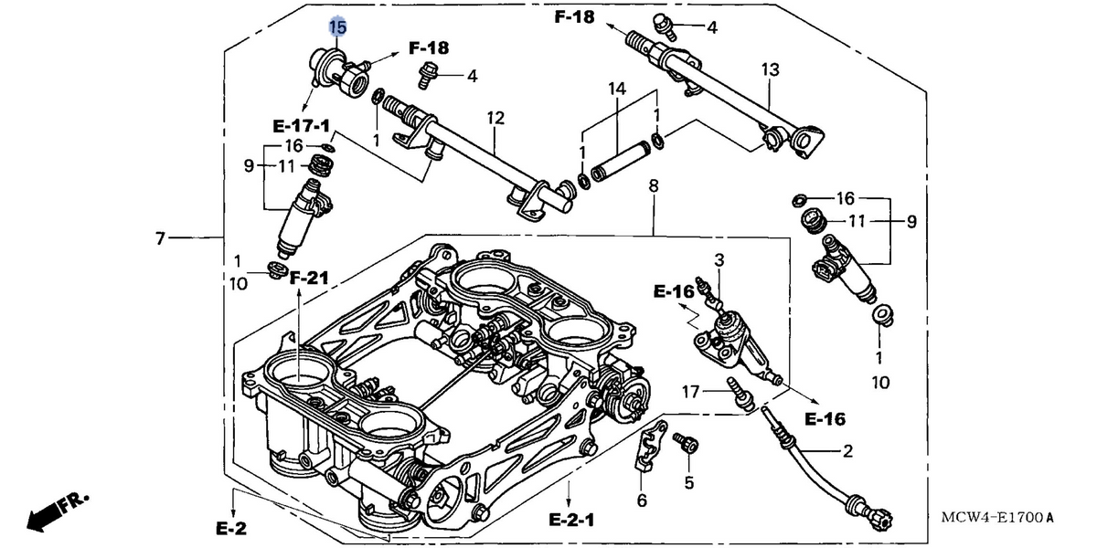Honda OEM part 16740-MCW-013