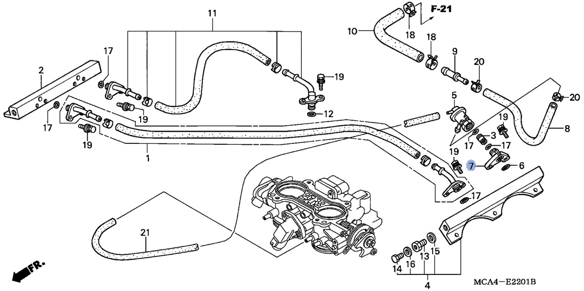 Honda OEM part 16745-MCA-000