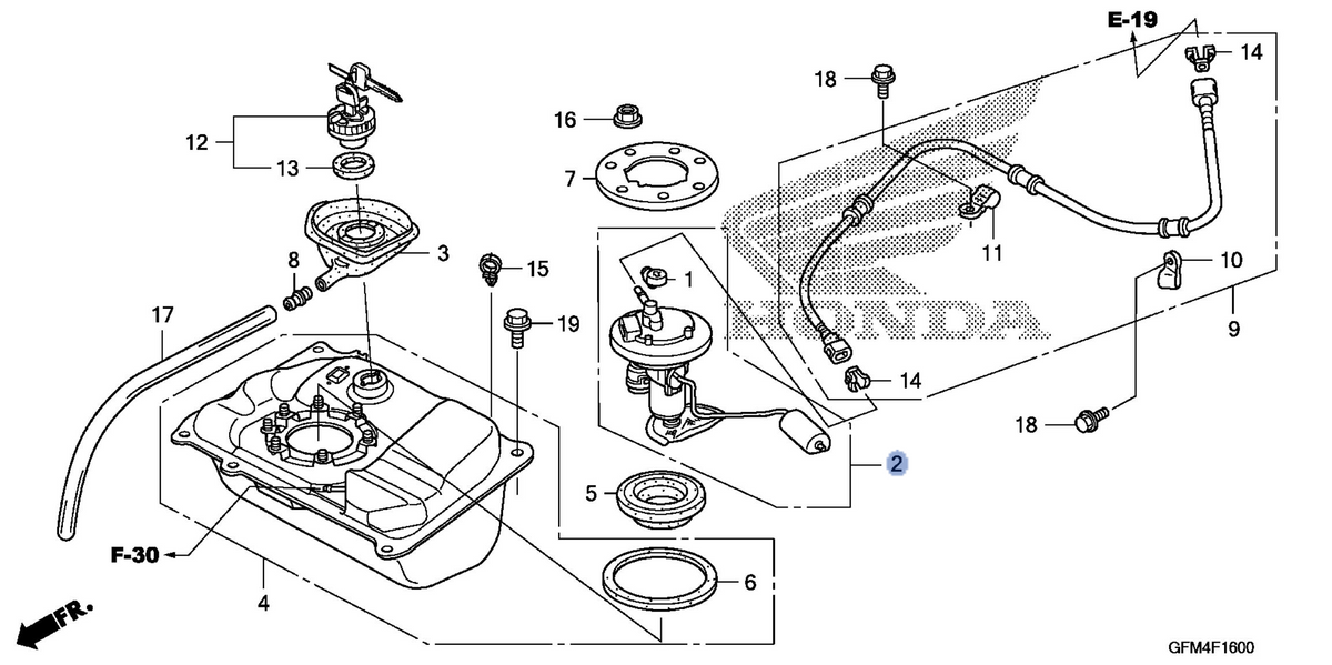 Honda OEM part 16800-GFM-K01