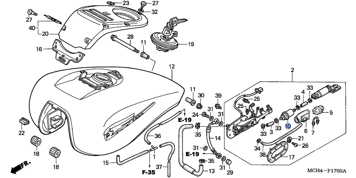 Honda OEM part 16900-MCH-003