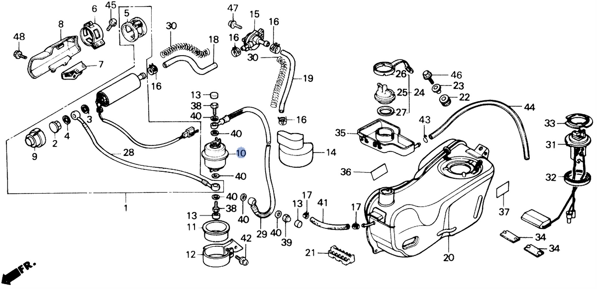 Honda OEM part 16900-MG9-951