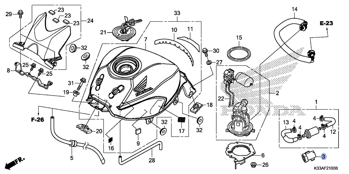 Honda OEM part 16912-KYJ-900