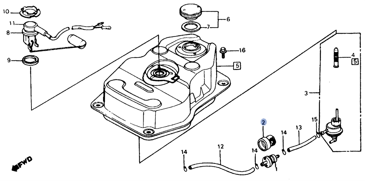 Honda OEM part 16915-GB2-000