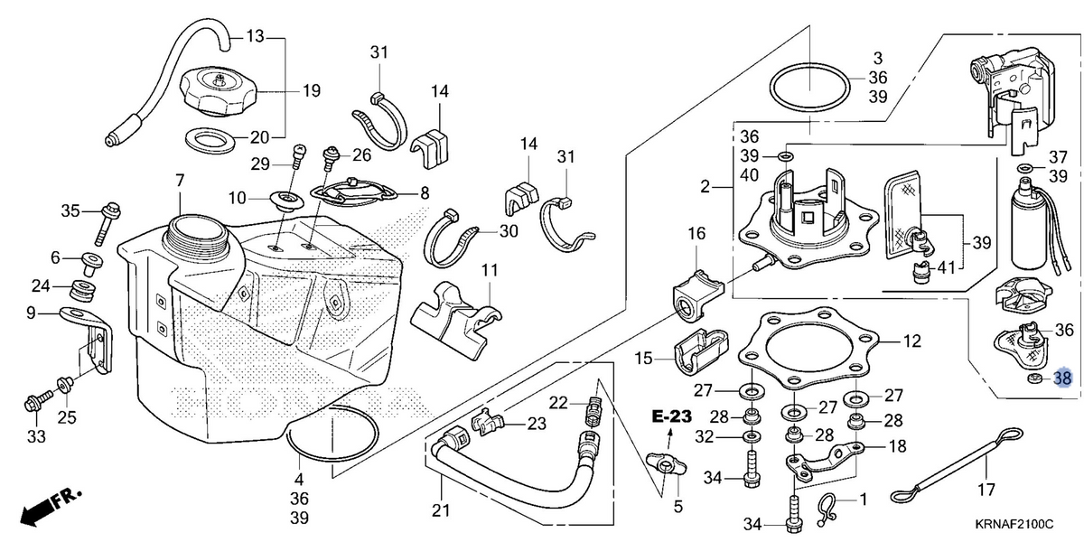 Honda OEM part 16920-SE0-931