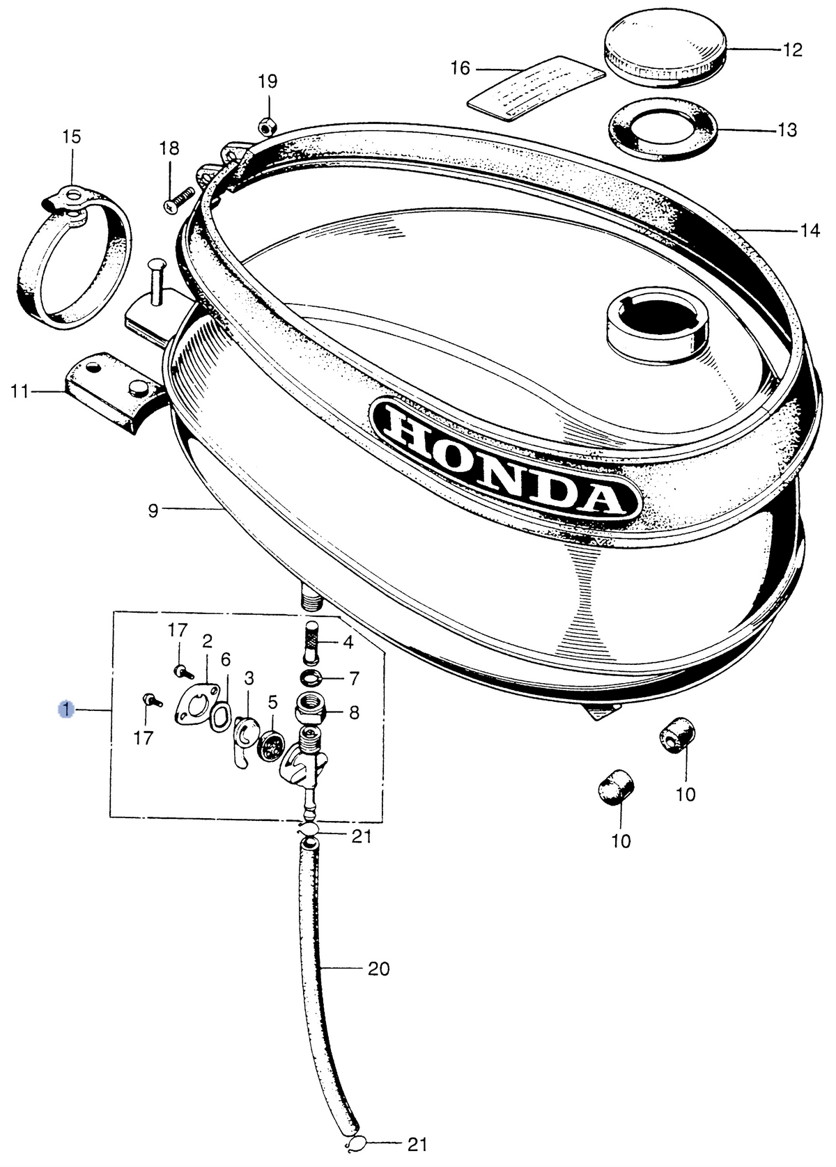 Honda OEM part 16950-045-005