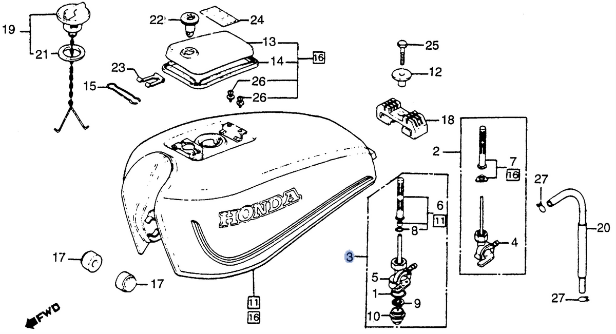 Honda OEM part 16950-195-702