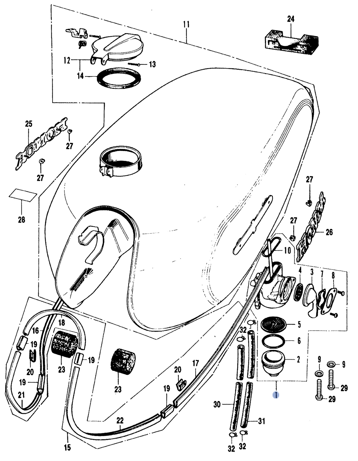 Honda OEM part 16950-300-020