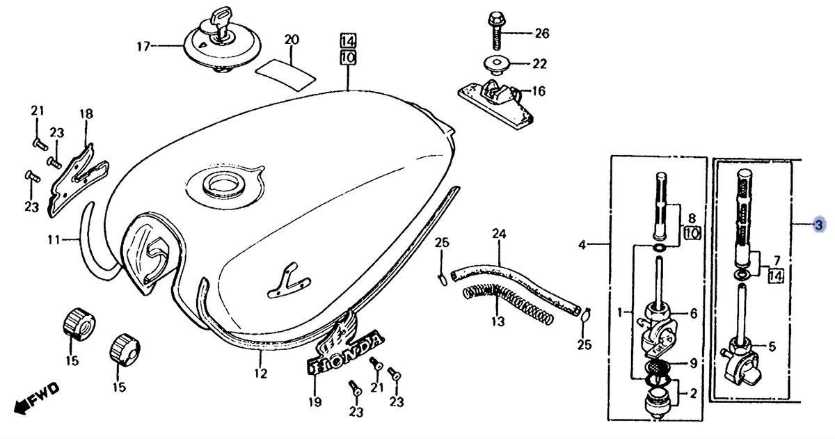 Honda OEM part 16950-461-771