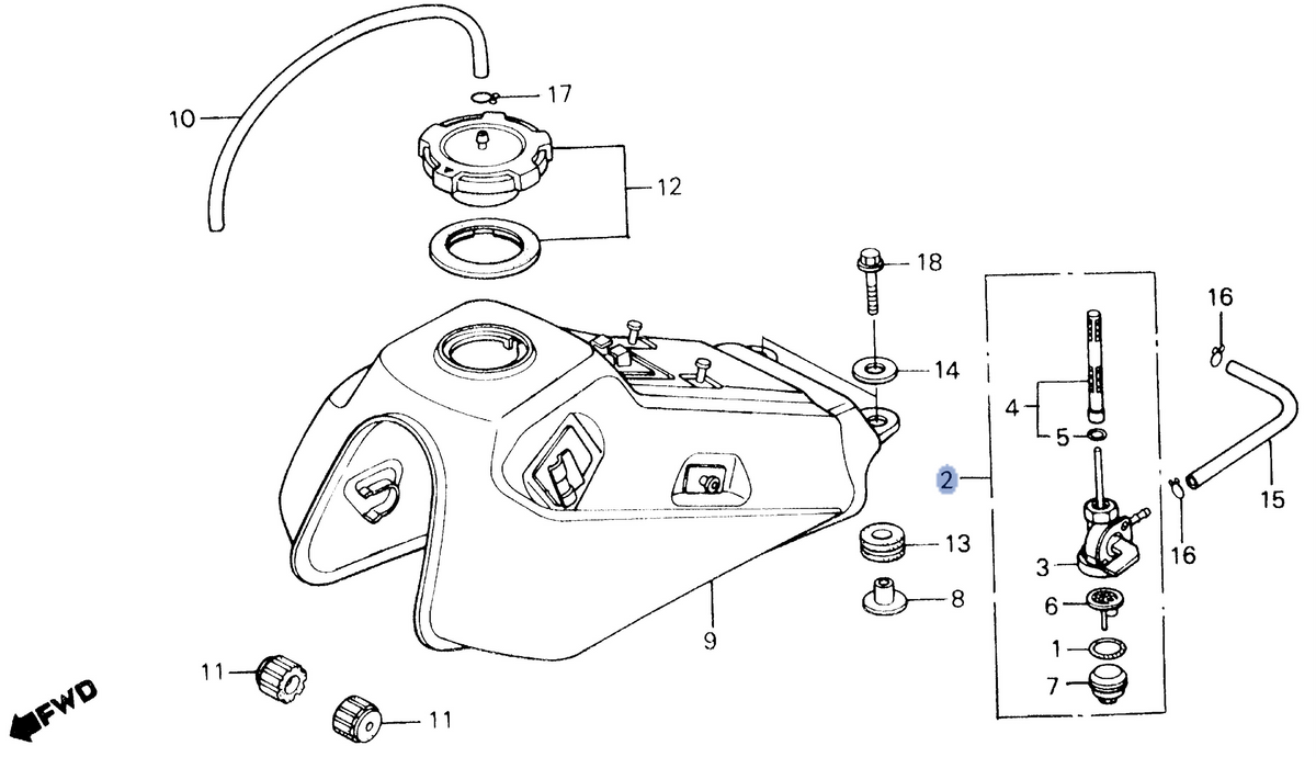 Honda OEM part 16950-HB7-005