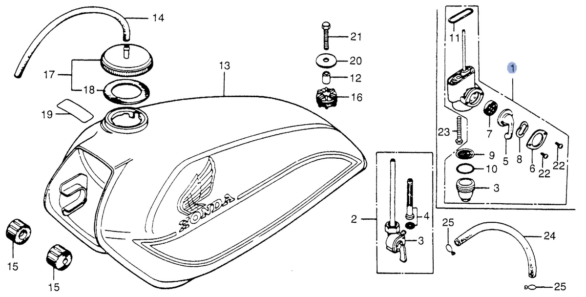 Honda OEM part 16950-KCP-J01
