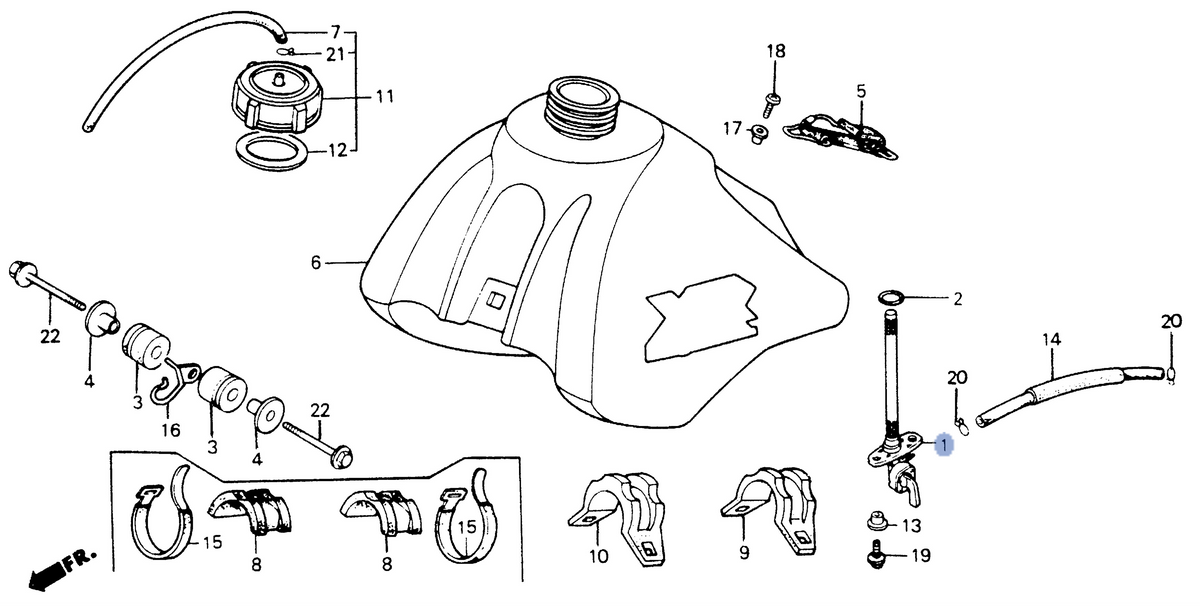 Honda OEM part 16950-MA0-005