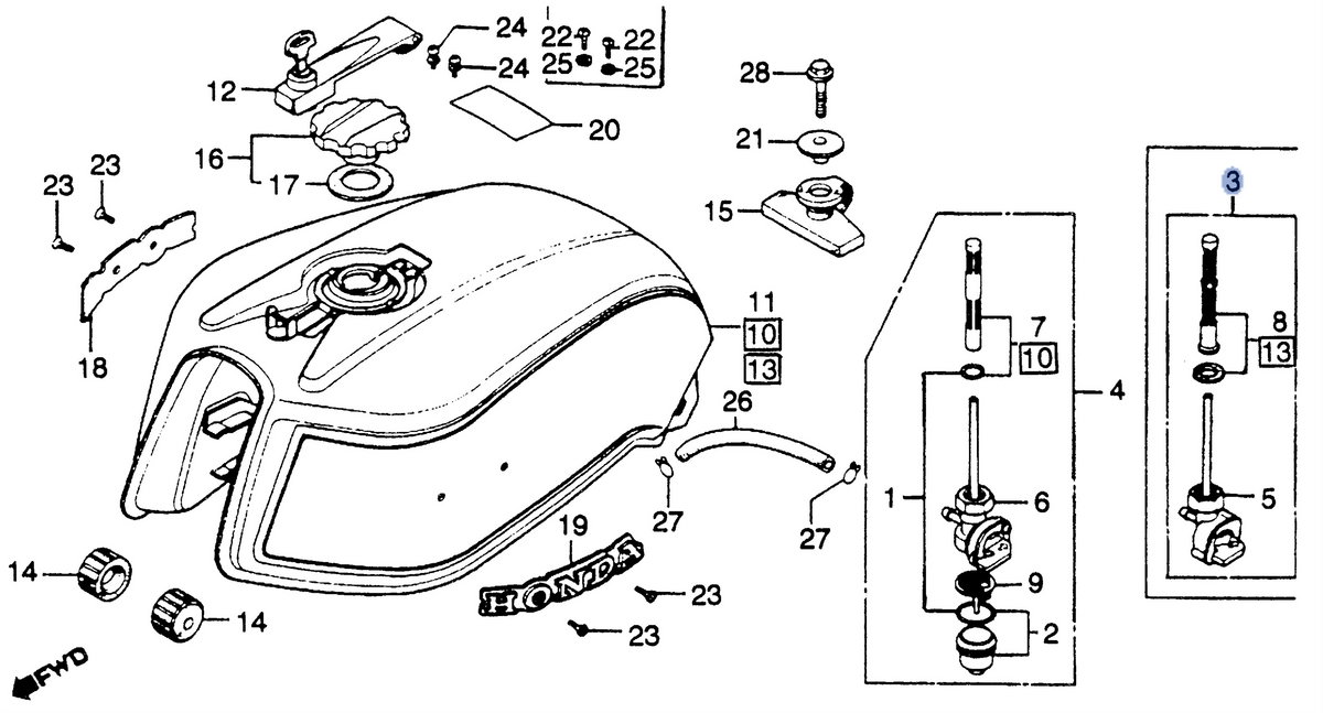 Honda OEM part 16950-MA4-671