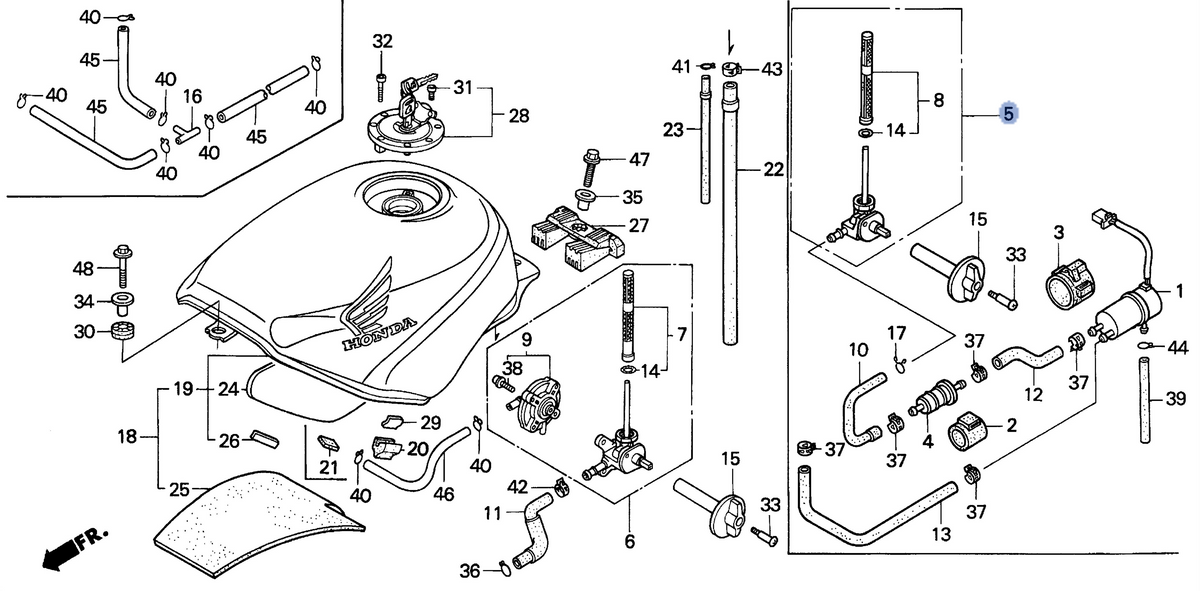 Honda OEM part 16950-MAL-603