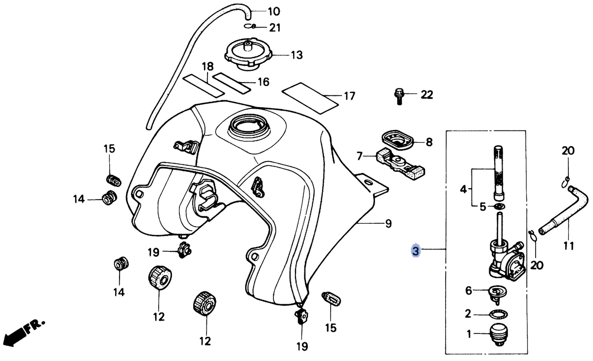 Honda OEM part 16950-MM8-020