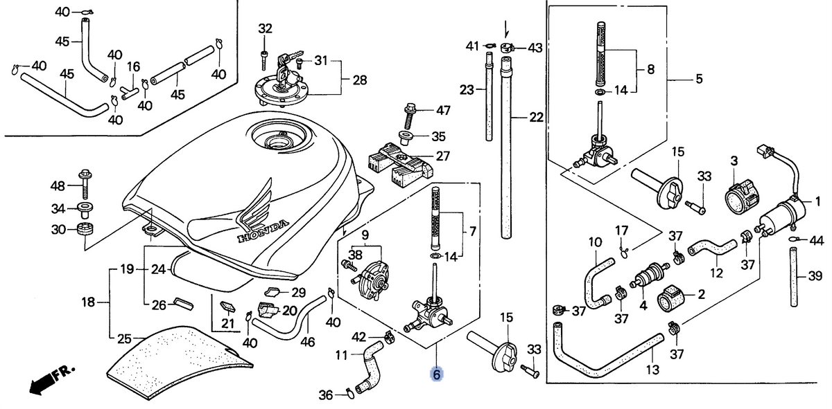 Honda OEM part 16950-MV9-023