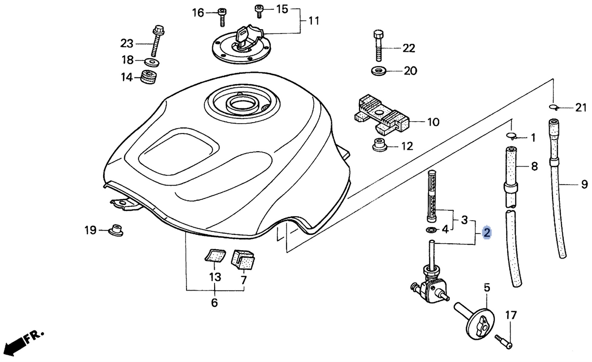 Honda OEM part 16950-MW0-790