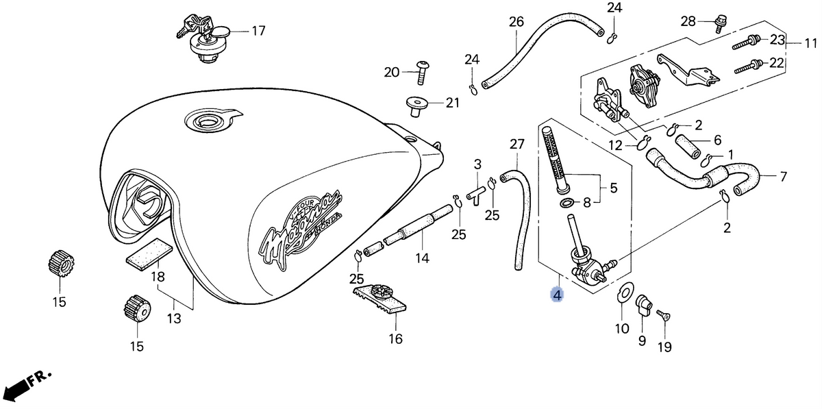 Honda OEM part 16950-MZ5-672