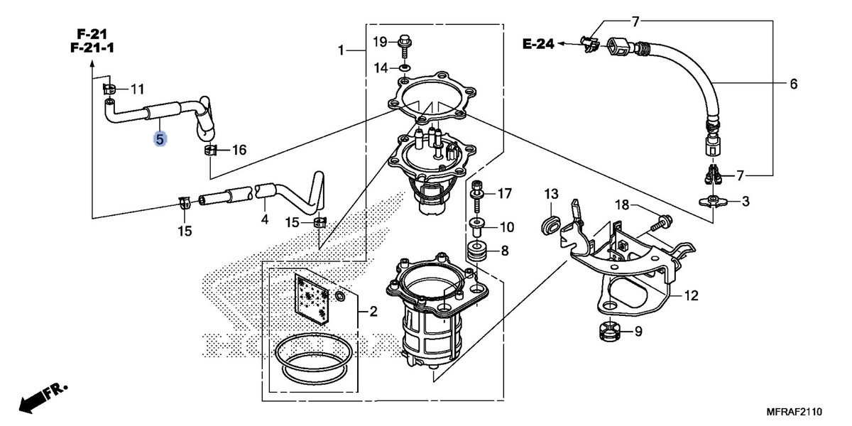 Honda OEM part 16951-MFY-A00