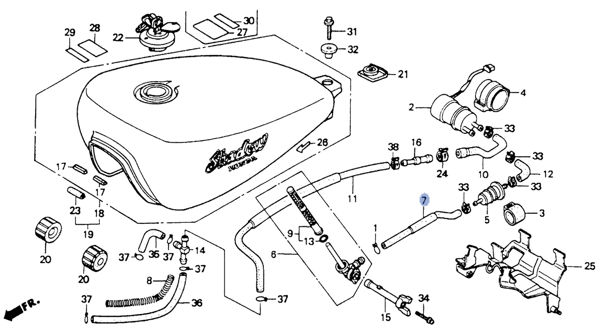 Honda OEM part 16951-MR1-000