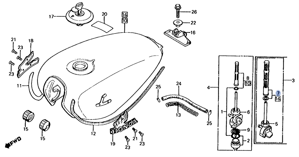 Honda OEM part 16952-461-771