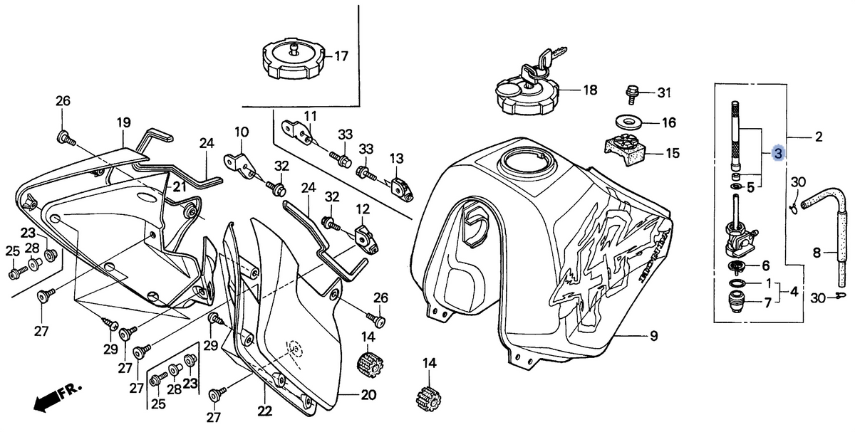 Honda OEM part 16952-HA8-005