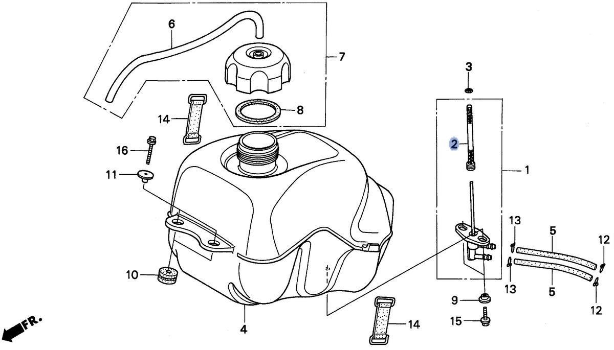 Honda OEM part 16952-HB9-005