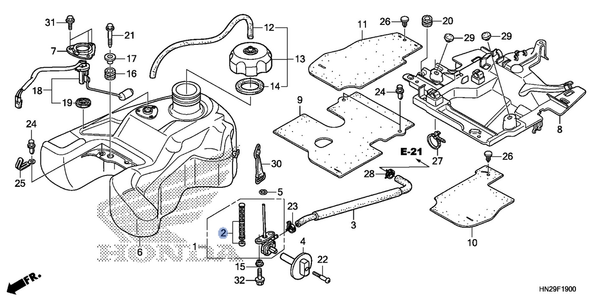Honda OEM part 16952-HP0-A01