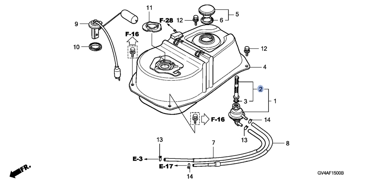 Honda OEM part 16952-KJ9-752