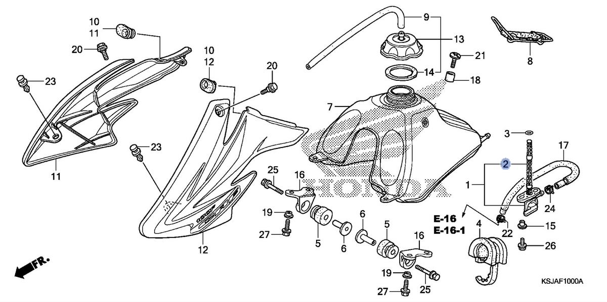 Honda OEM part 16952-KSJ-A21
