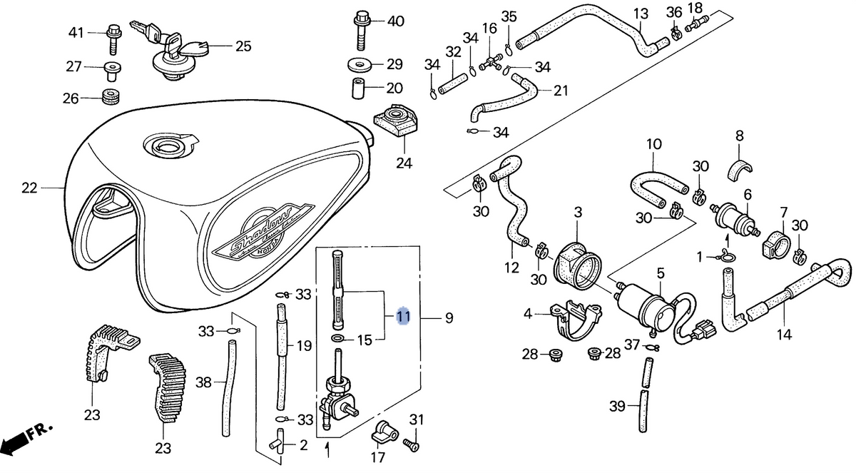 Honda OEM part 16952-MAH-003