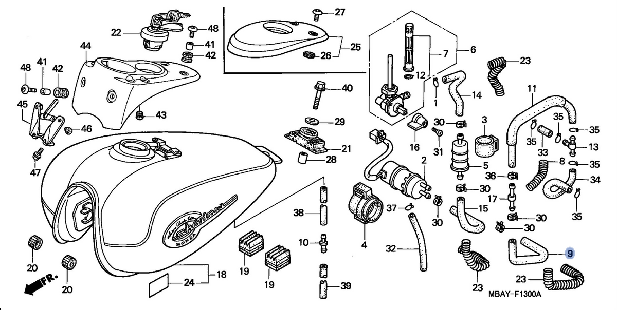 Honda OEM part 16953-MBA-000
