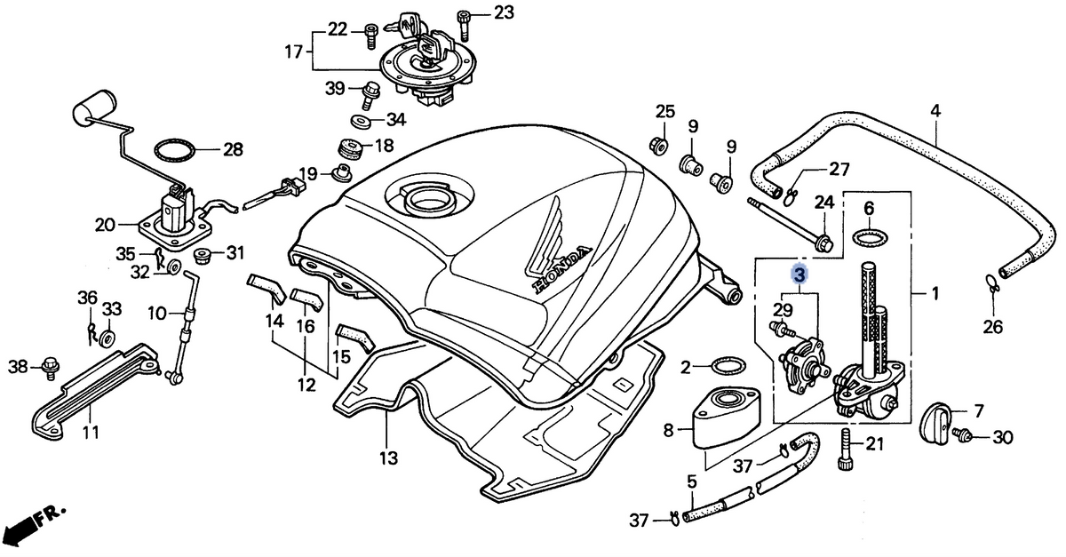 Honda OEM part 16953-MBZ-B51