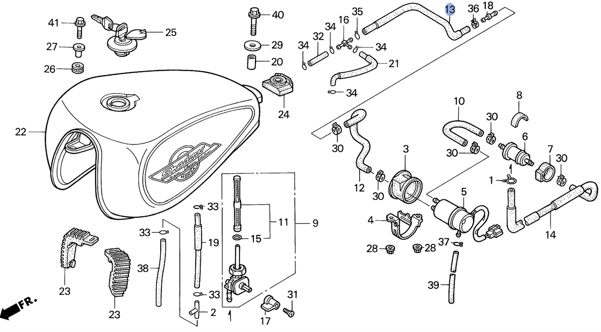Honda OEM part 16954-MAH-000